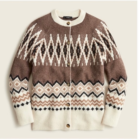 J. Crew Sweaters - J Crew Fair Isle cardigan